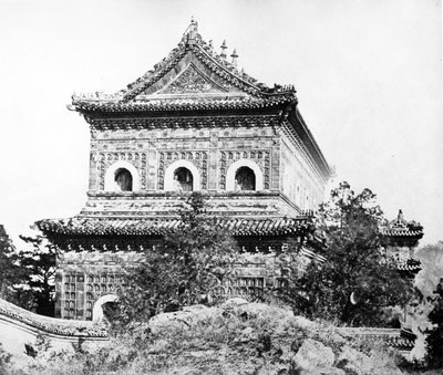 Tempel des Meeres der Weisheit im Sommerpalast, Peking, 1860 von Felice Beato